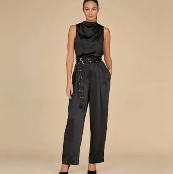 NOLI SHOPKora Belted Satin PantsSZ S